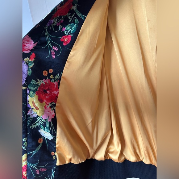 ALICE and OLIVIA Lila Oversized Patchwork Bomber Jacket - Picture 12 of 16